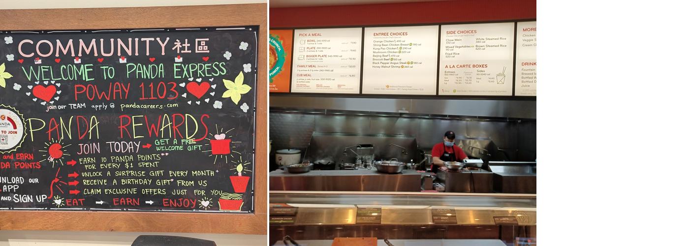 Panda Express Menu