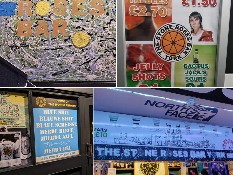 The Stone Roses Bar Menu