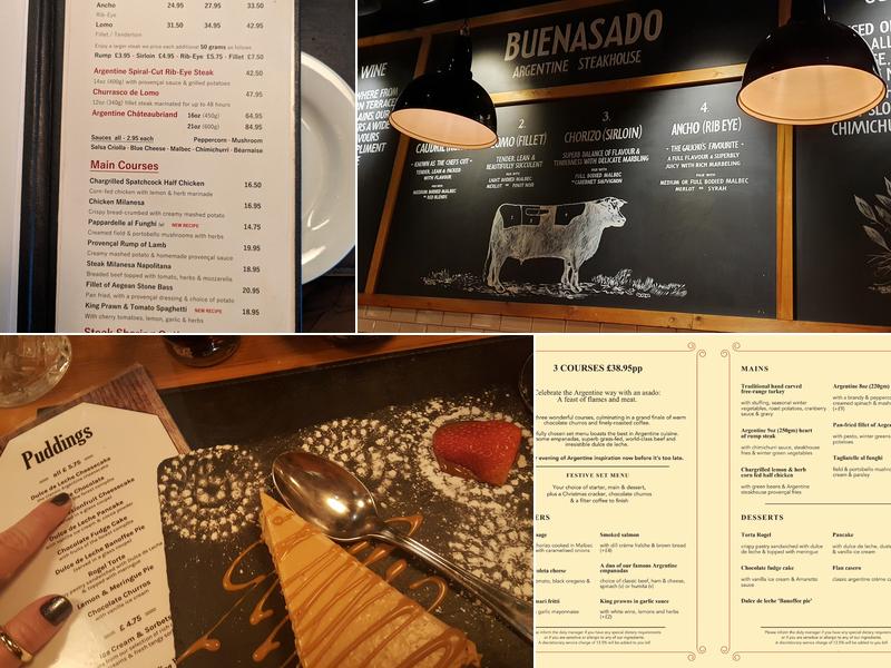Buenasado Argentine Steakhouse Menu