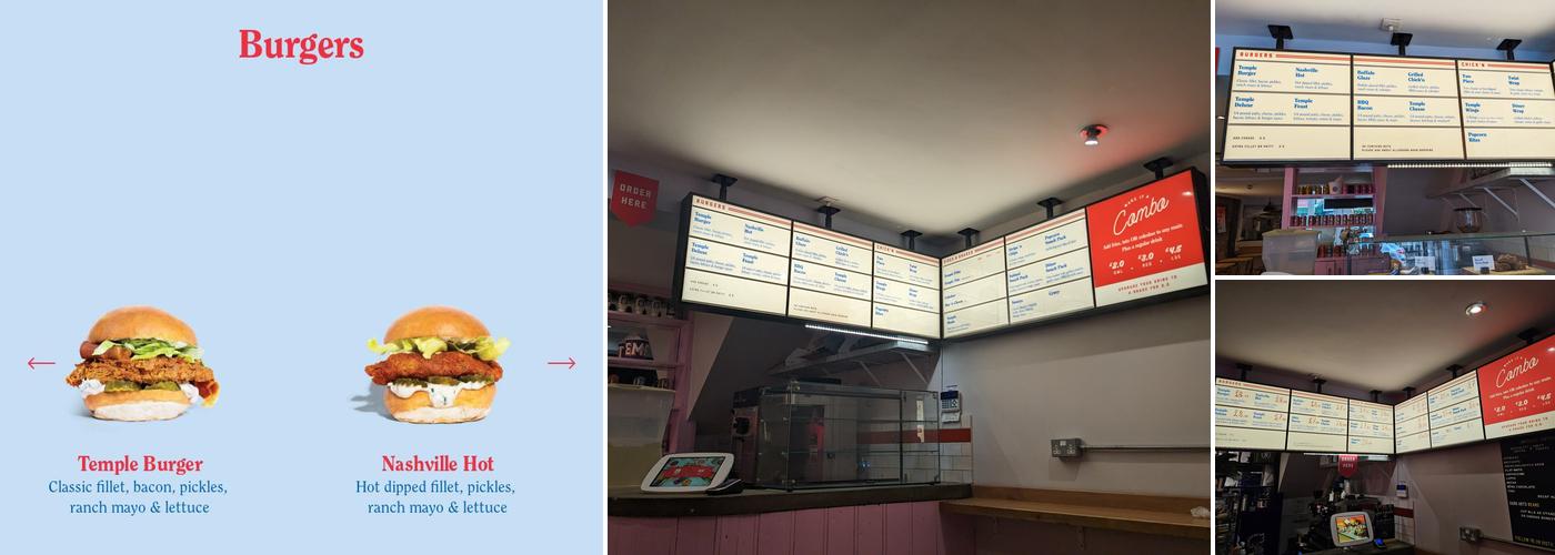 Temple of Seitan Menu