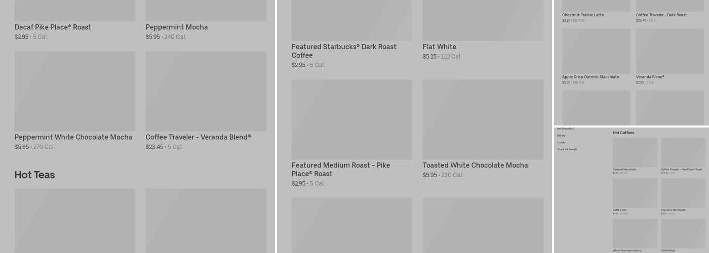 Starbucks Menu