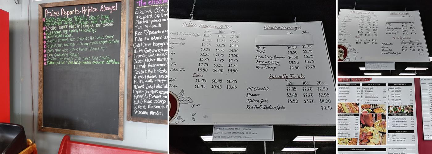 Red Door Cafe, LLC Menu