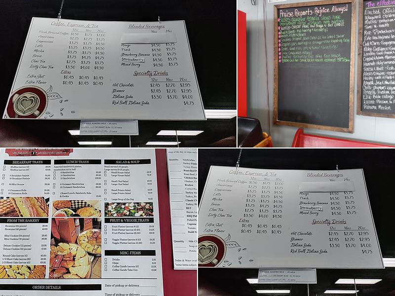 Red Door Cafe, LLC Menu