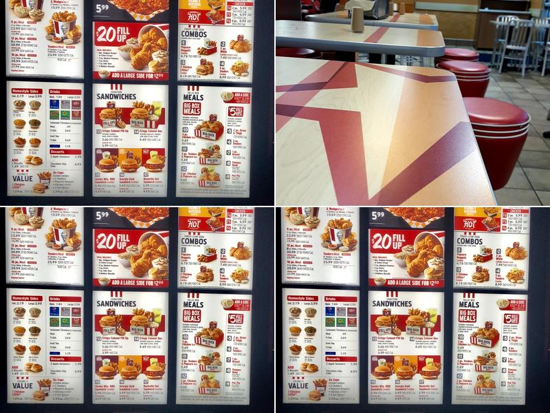 KFC Menu