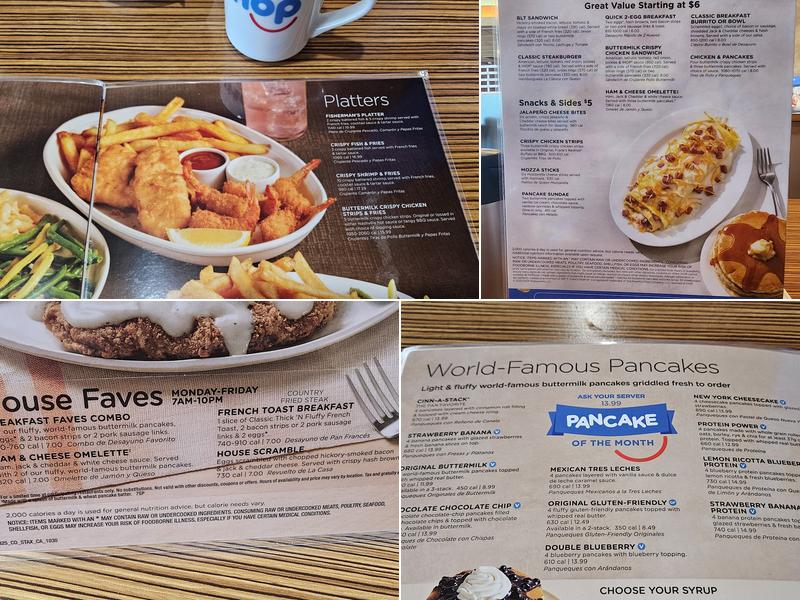 IHOP Menu
