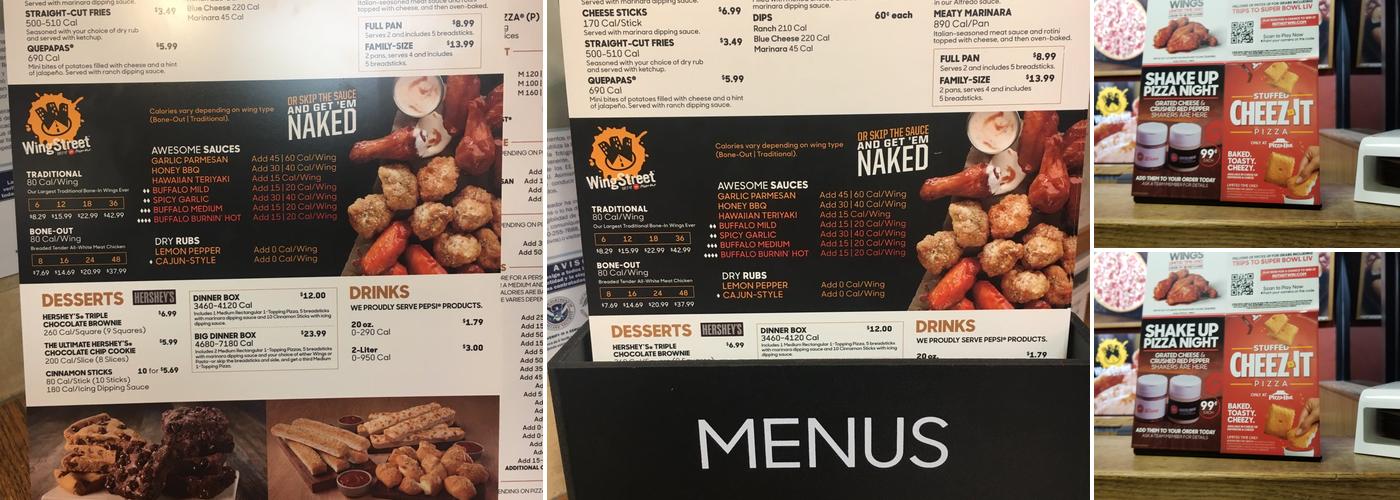 Pizza Hut Menu
