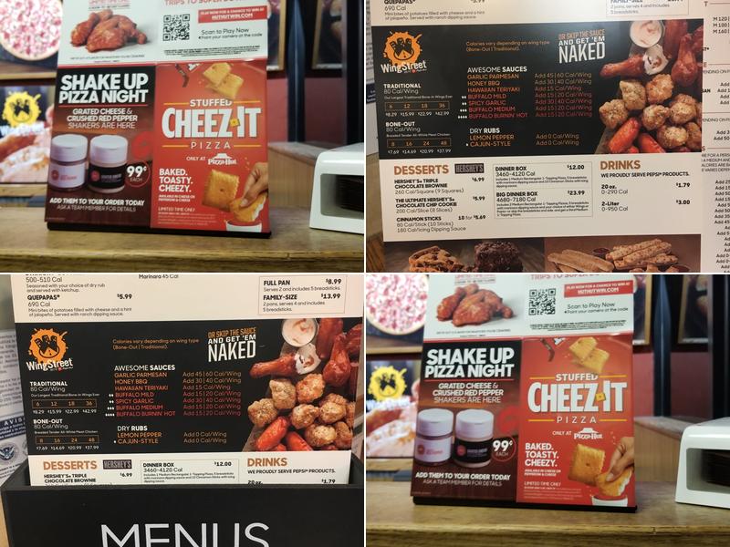 Pizza Hut Menu