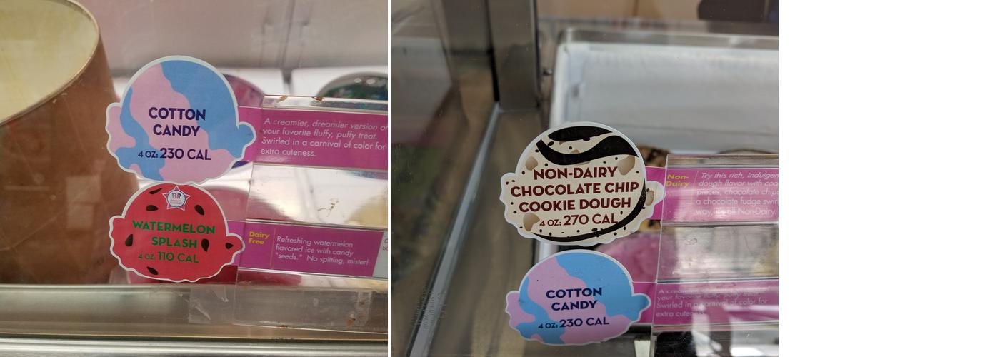Baskin-Robbins Menu