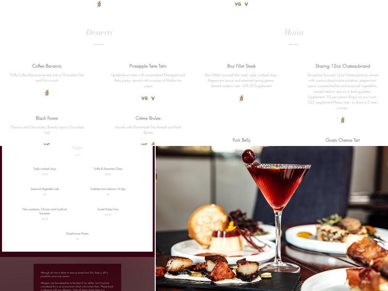 Restaurant 1840 Menu