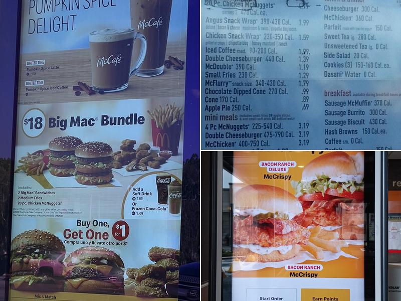 McDonald's Menu