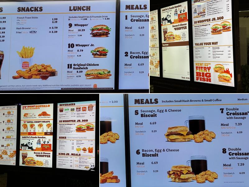 Burger King Menu