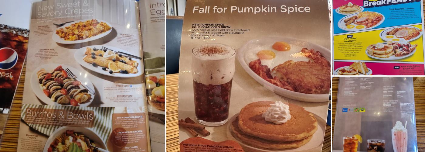 IHOP Menu