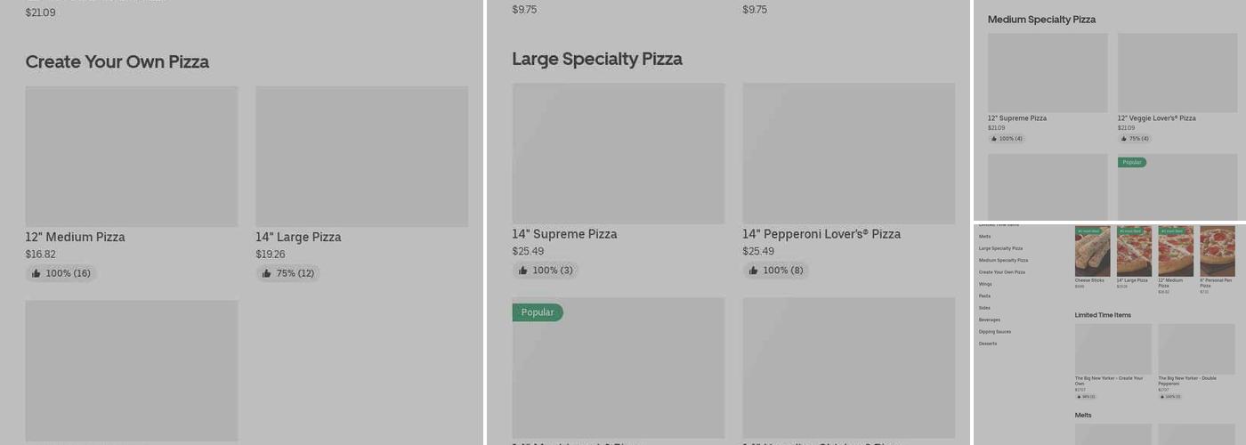 Pizza Hut Menu
