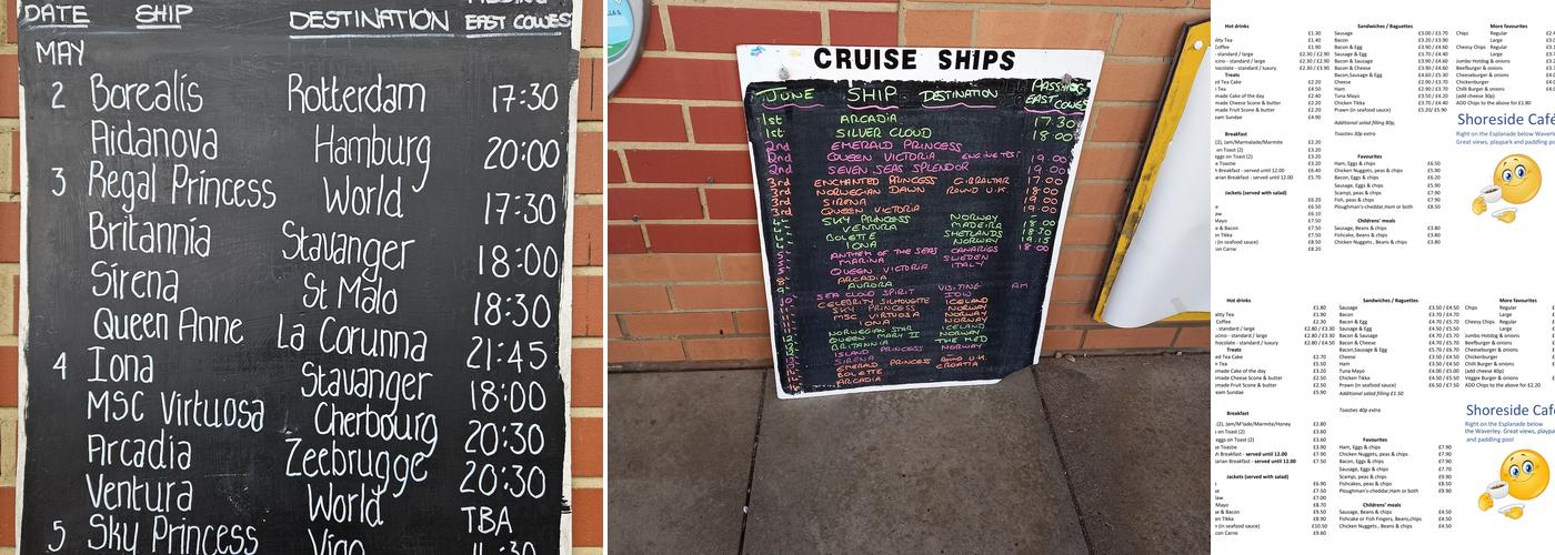 Shoreside Cafe Menu