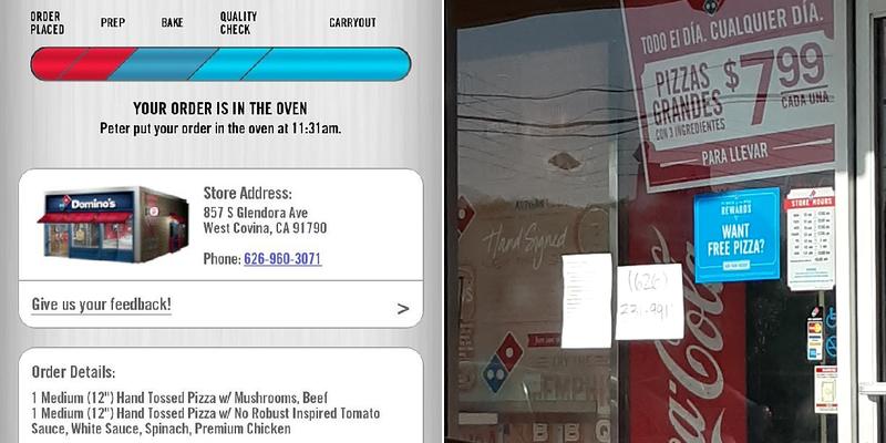 Domino's Pizza Menu