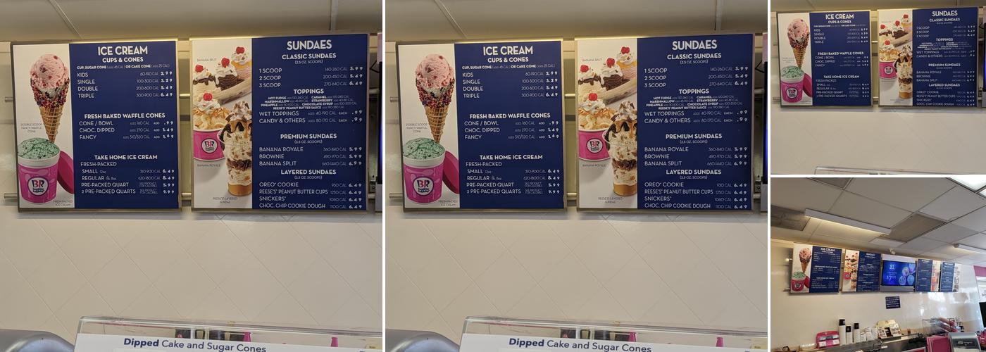 Baskin-Robbins Menu