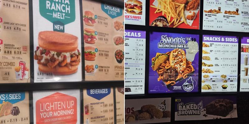 Jack In The Box Menu