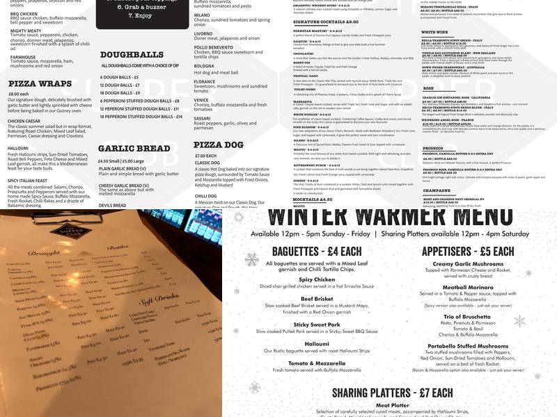 The Supper Club Menu