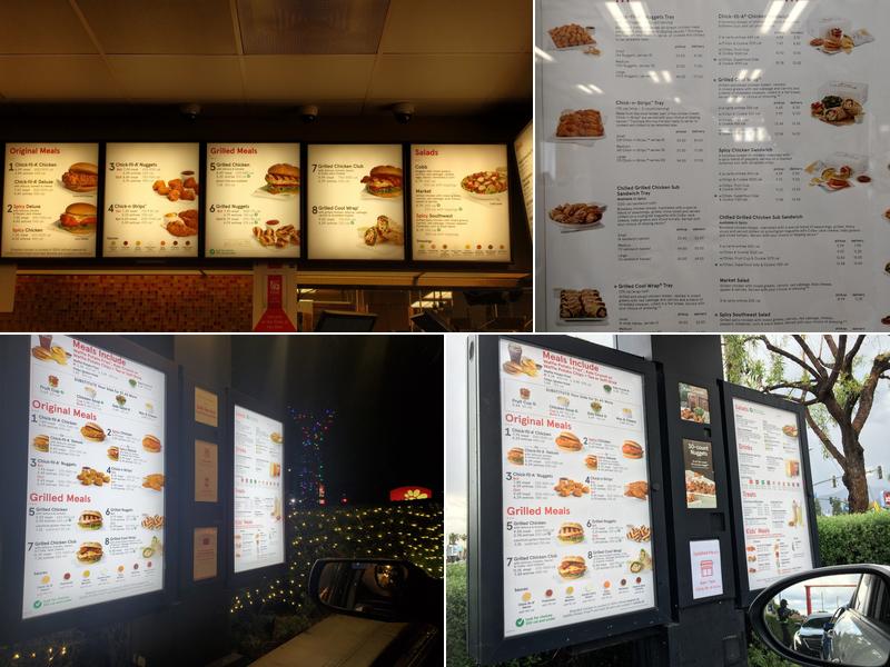 Chick-fil-A Menu