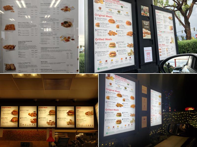 Chick-fil-A Menu
