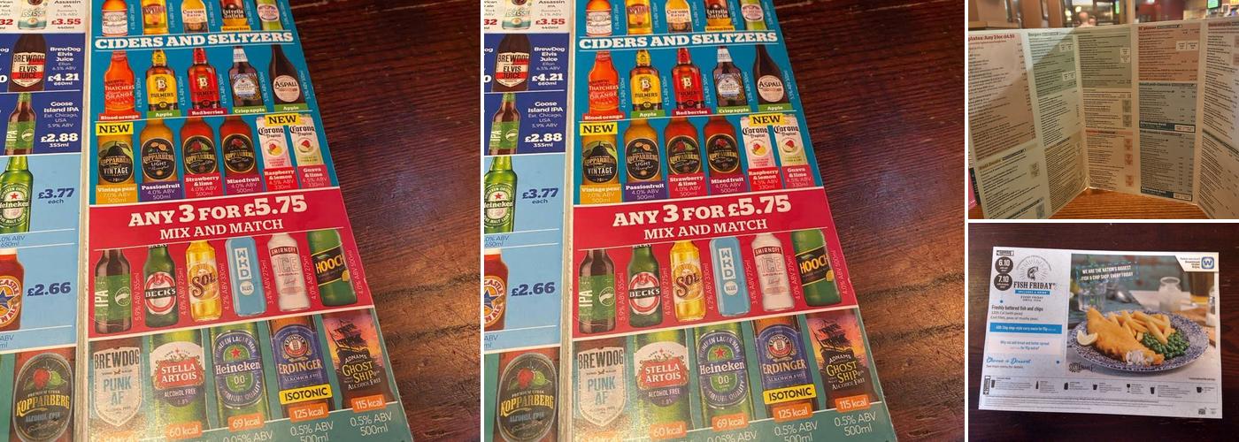 The Horseshoe - JD Wetherspoon Menu