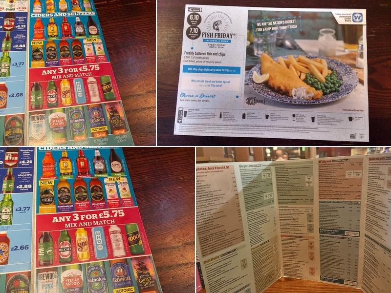 The Horseshoe - JD Wetherspoon Menu