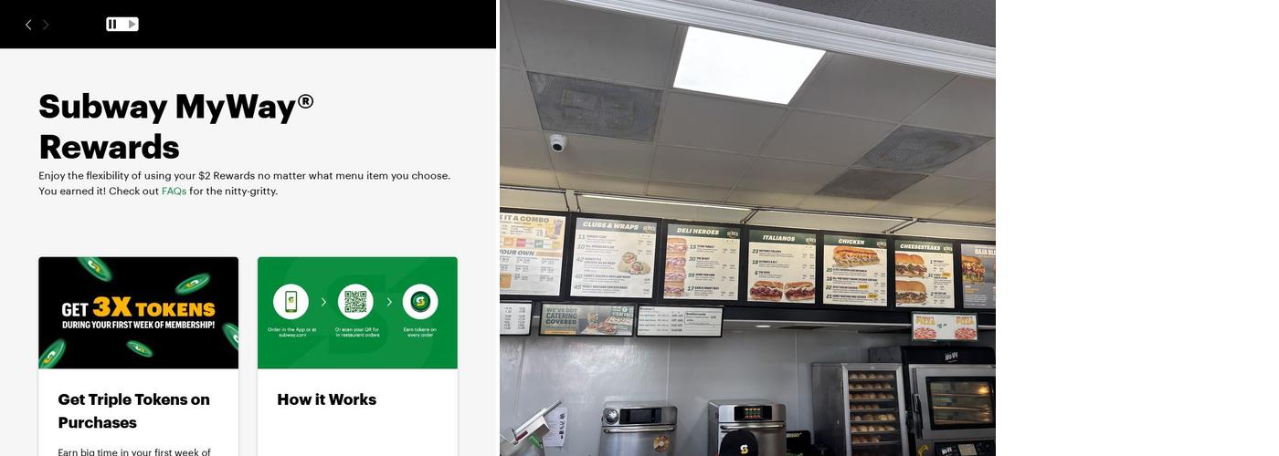 Subway Menu