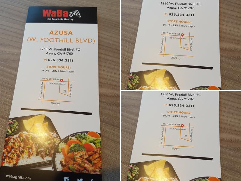 WaBa Grill Menu