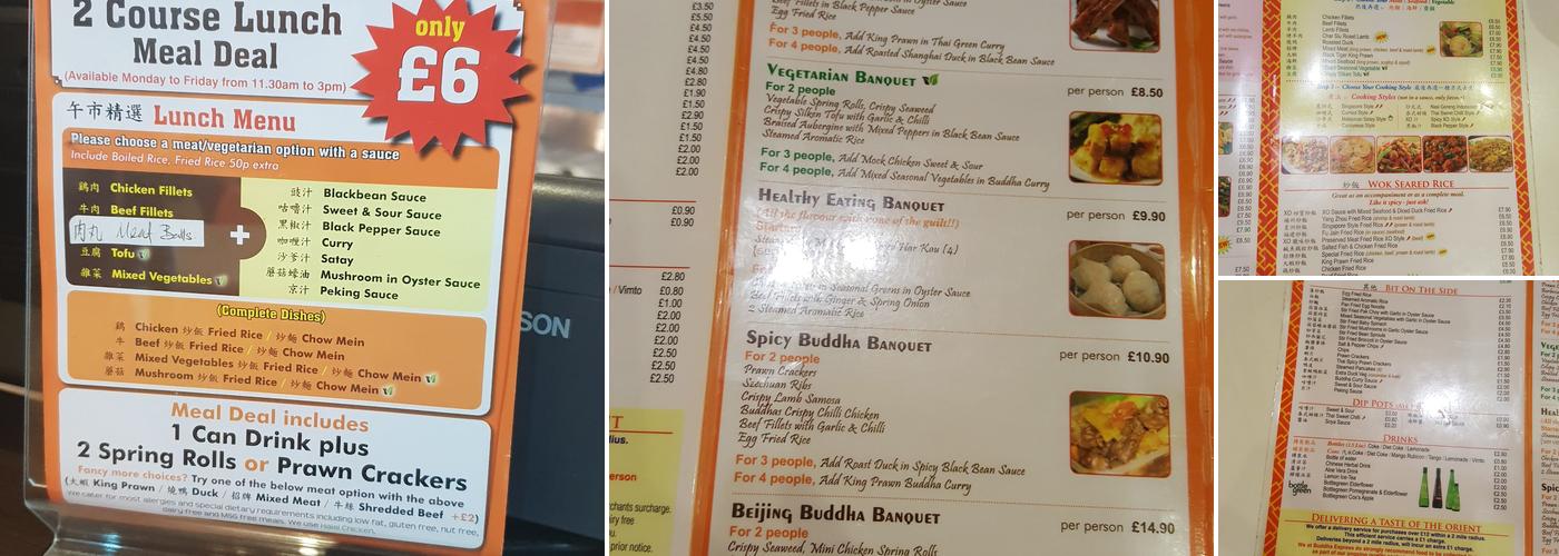 Buddha Express Menu