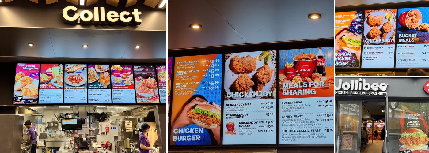 Jollibee Leicester Menu