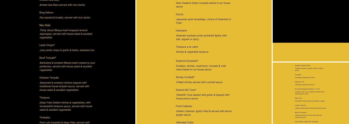 Junz Menu