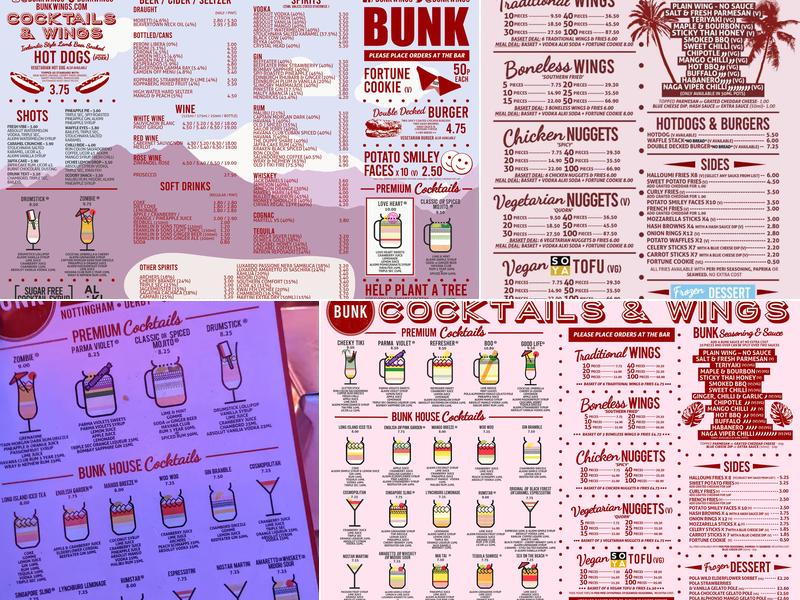 Bunk Menu