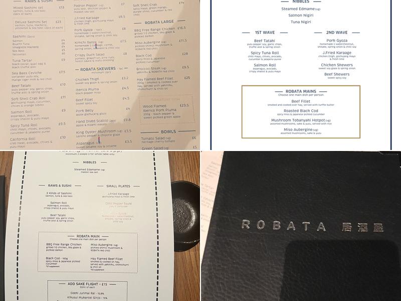 ROBATA Menu