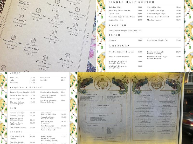 Gymkhana Menu