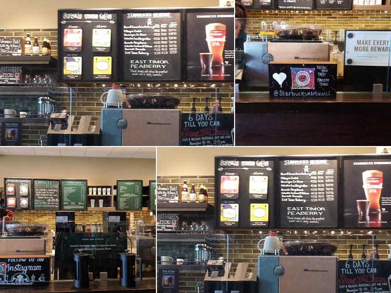 Starbucks Menu