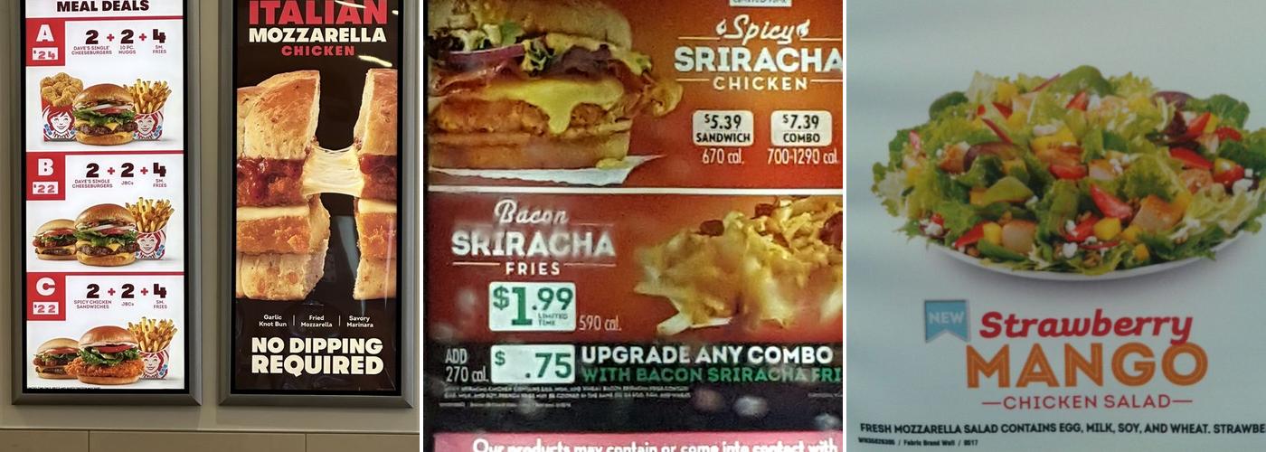 Wendy's Menu