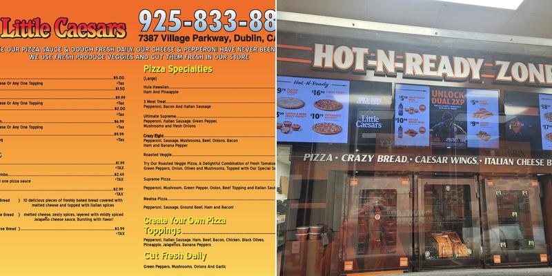 Little Caesars Pizza Menu