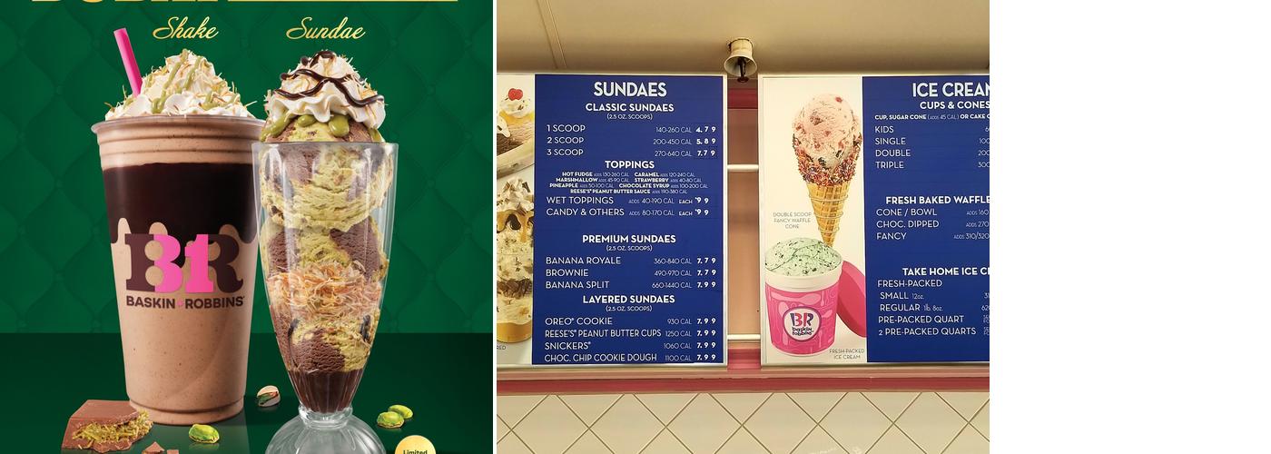 Baskin-Robbins Menu