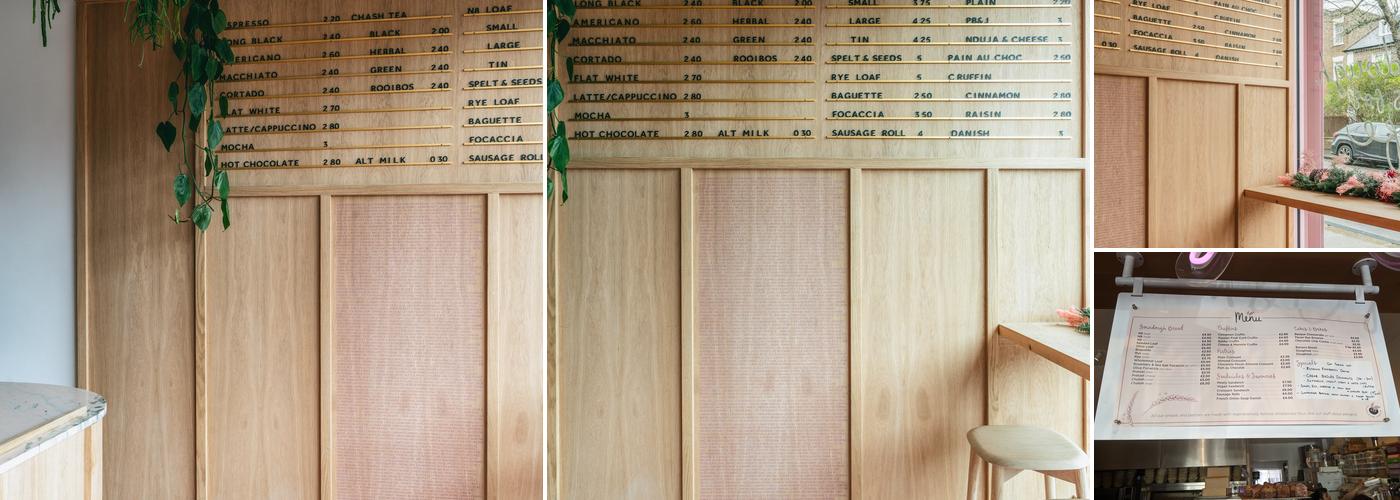 Sourdough Sophia Menu