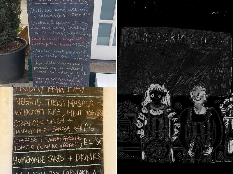 The Platform Cafe Menu