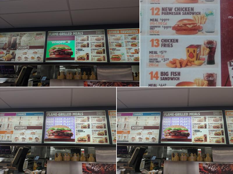 Burger King Menu