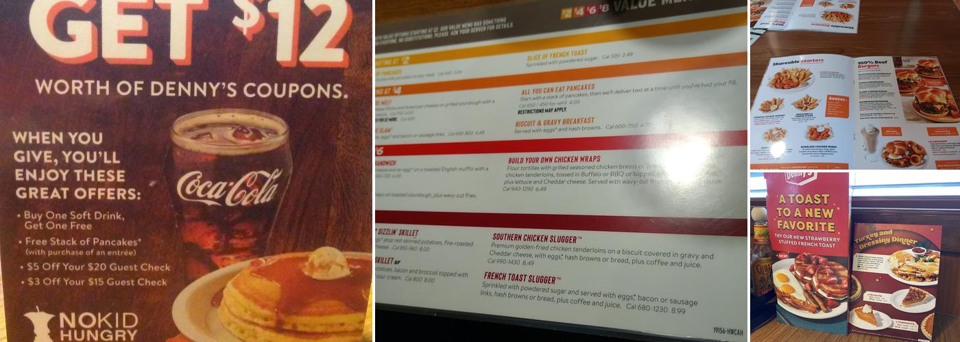 Denny's Menu