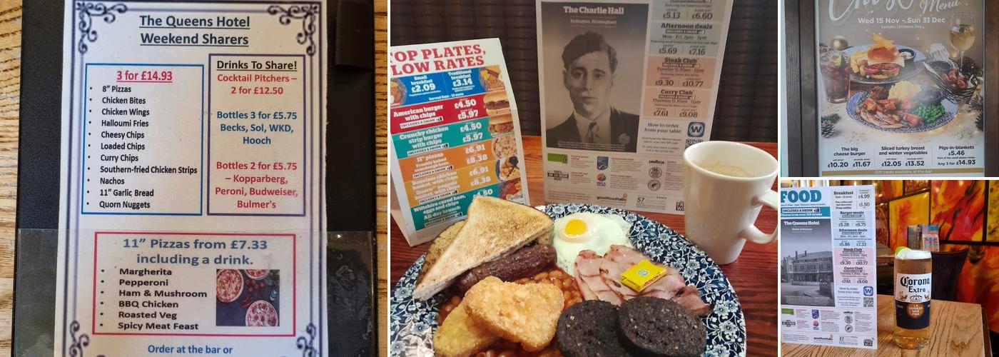 The Queens Hotel - JD Wetherspoon Menu