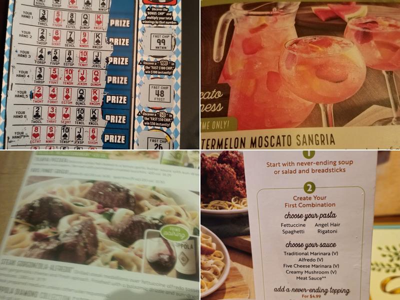 Olive Garden Italian Restaurant Menu