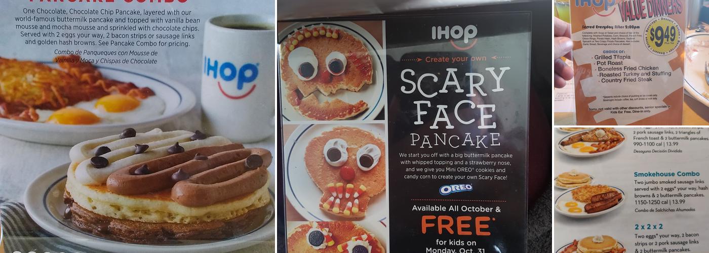 IHOP Menu