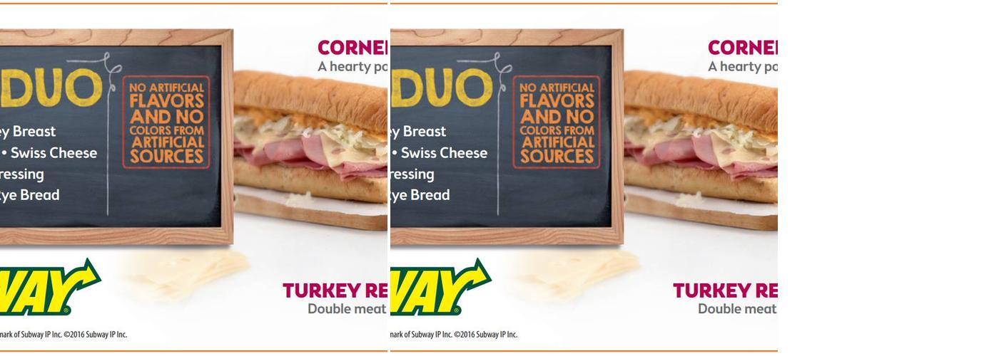 Subway Menu