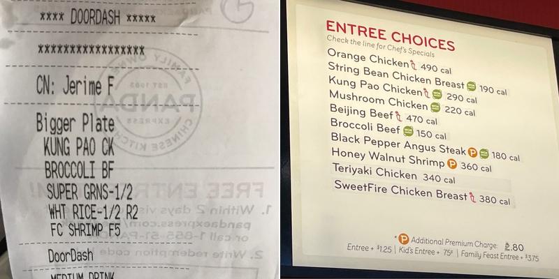 Panda Express Menu