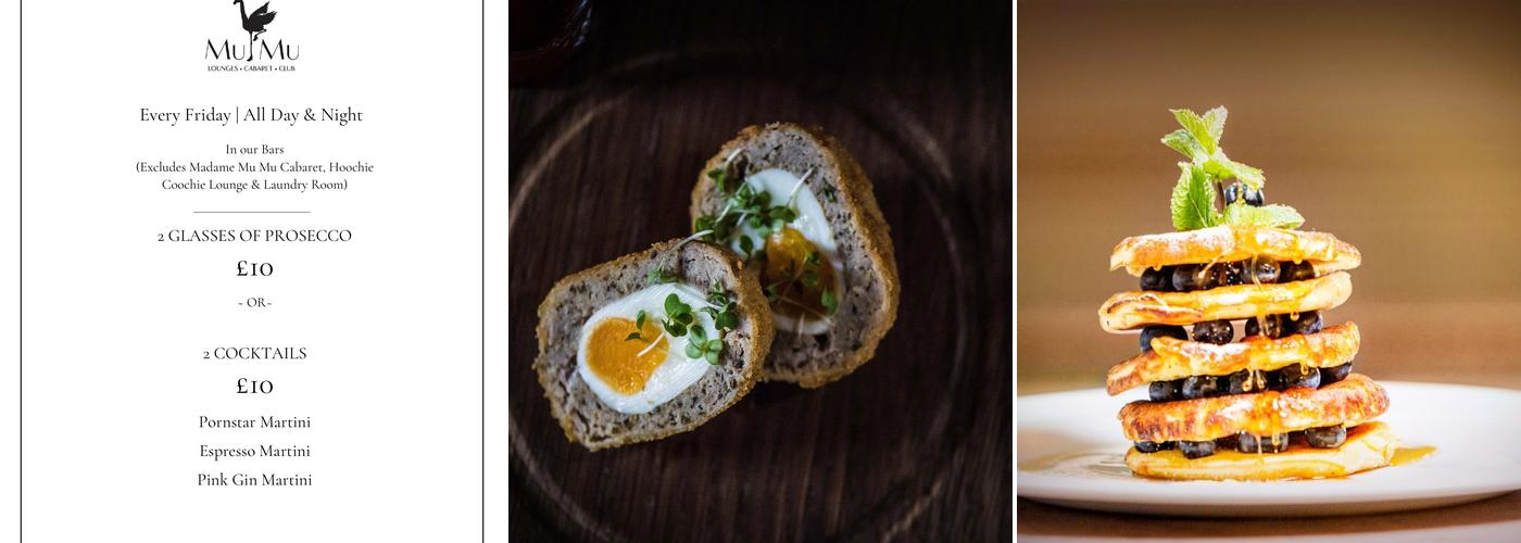 Mu Mu: Lounges. Cabaret. Club Menu