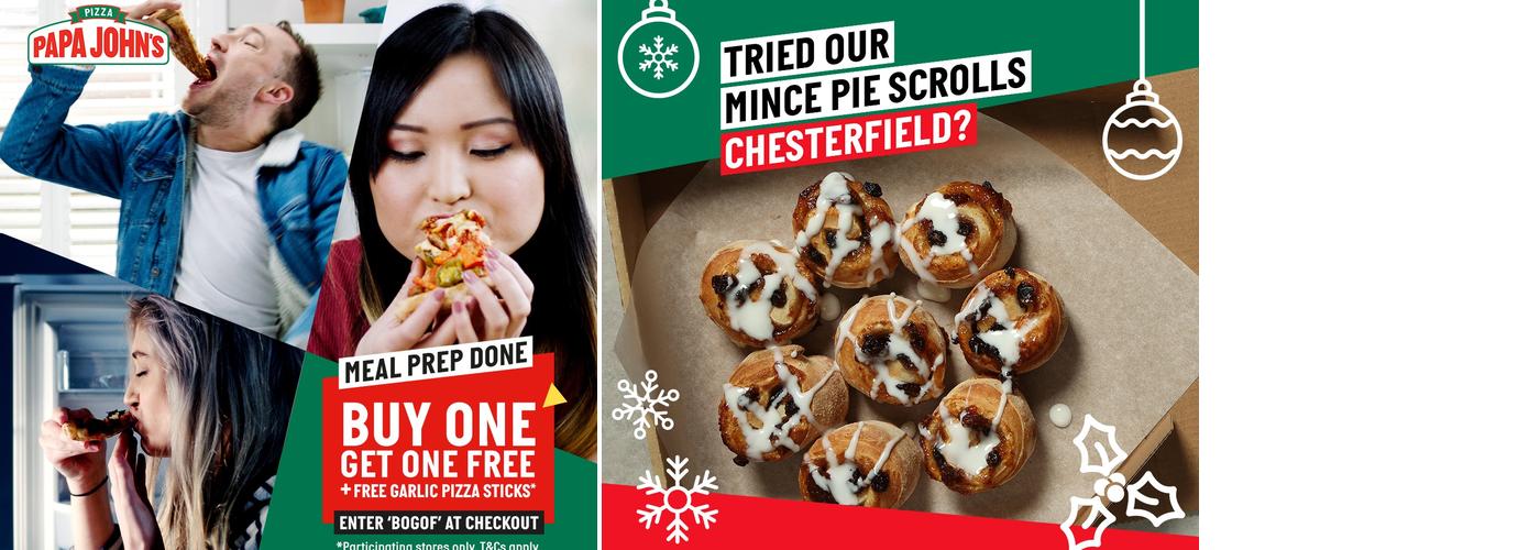 Papa Johns Pizza Menu