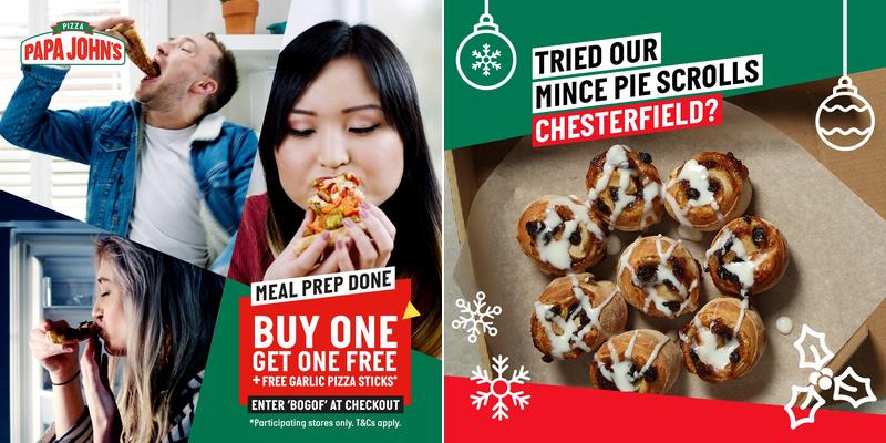 Papa Johns Pizza Menu